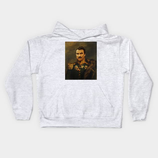 Tom Selleck - replaceface Kids Hoodie by replaceface